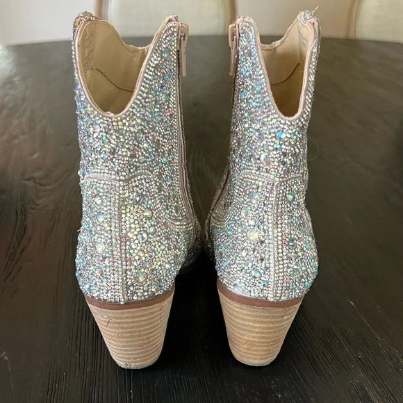 Betsy Johnson Rhinestone Boots - Picture 5 of 11
